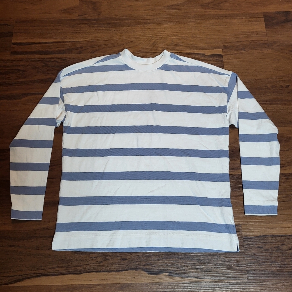 AYR The Early Morning Tee in Overcast Stripe Size Small - Picture 2 of 11